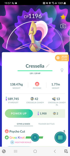 Cresselia livello con - 15,