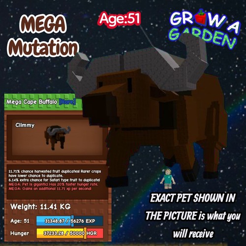 Mega cape buffalo età - mega, età/peso
